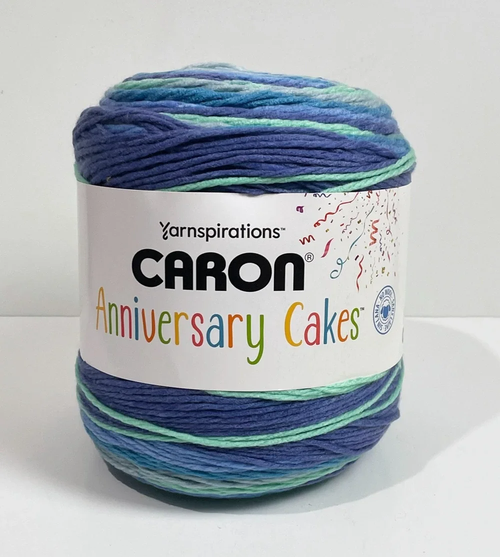 Yarnspirations Caron Anniversary Cakes Blueberry Birthday 35.3 oz 1061 yds